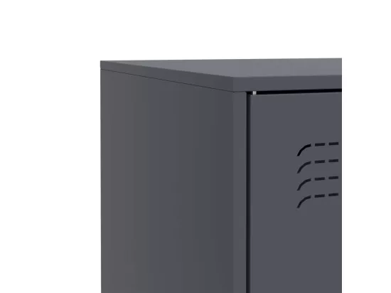 Buffet anthracite 67x39x73 cm acier