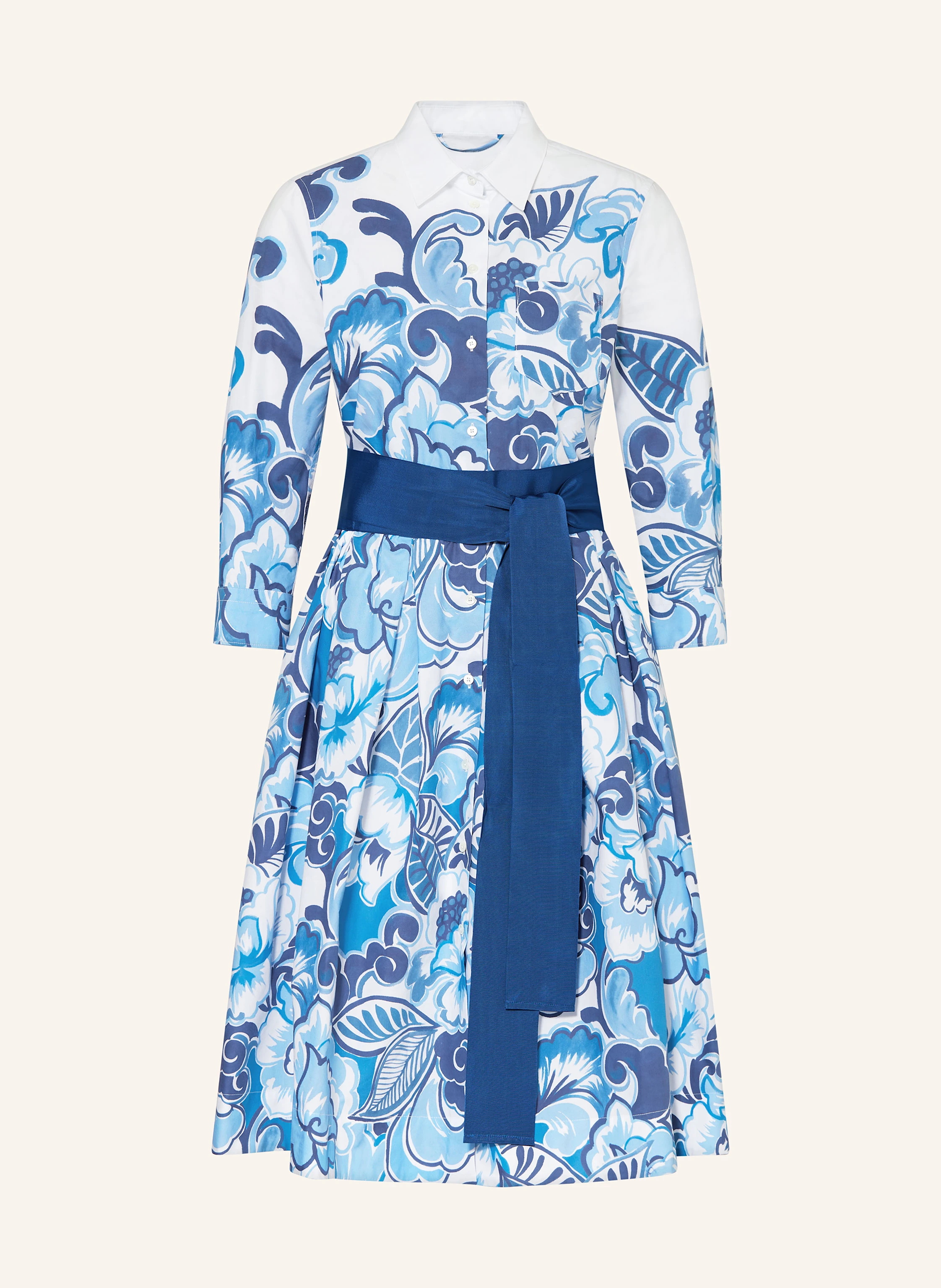 sara roka Hemdblusenkleid NIDINA mit 3/4-Arm