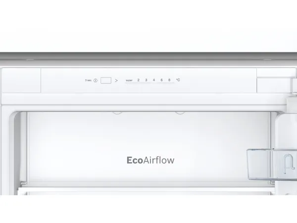 Bosch Serie | 2 KIV86NSE0 - Køleskab/fryser - bund-fryser - til indbygning - niche - bredde: 56 cm - dybde: 55 cm - højde: 177.5 cm - 267 liter - Klasse E