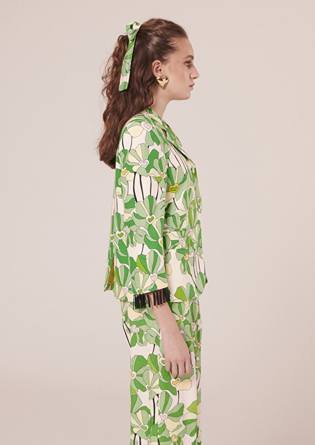 Veste Valensoleverte imprimée à fleurs