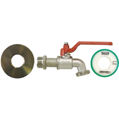 Kit adaptateur de cuve 1000 L - D60 avec robinet 1/4 de tour entrée 20x27