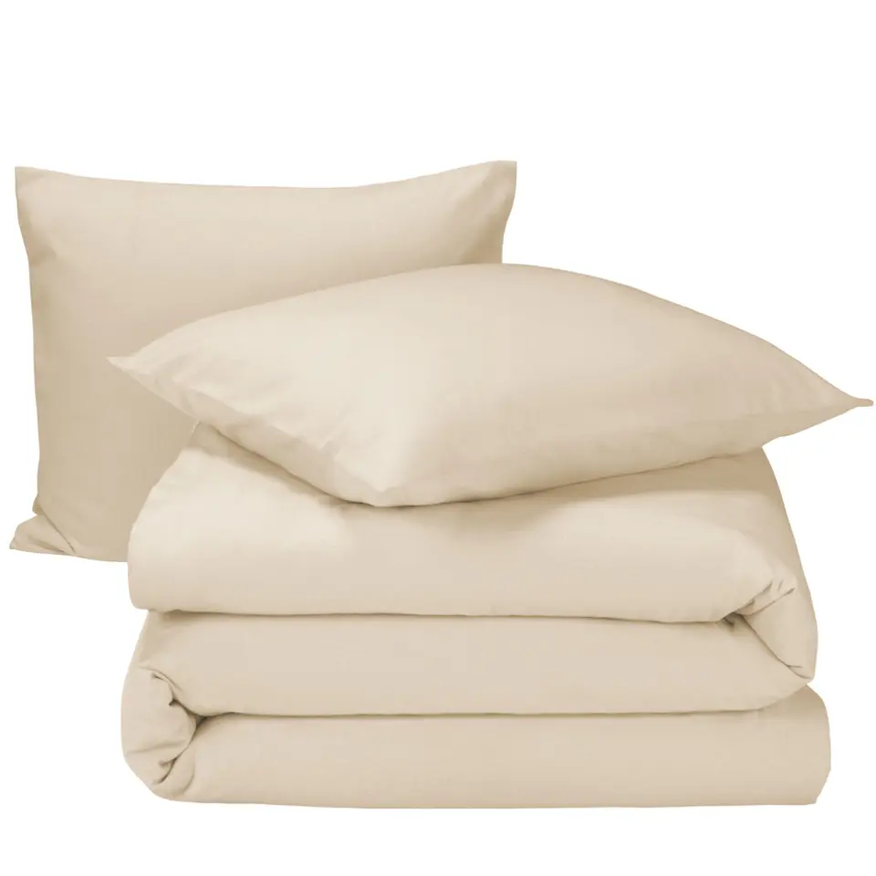 Moodit Dekbedovertrek Freya Cream - Lits Jumeaux - 240 x 220 cm - Katoen Flanel