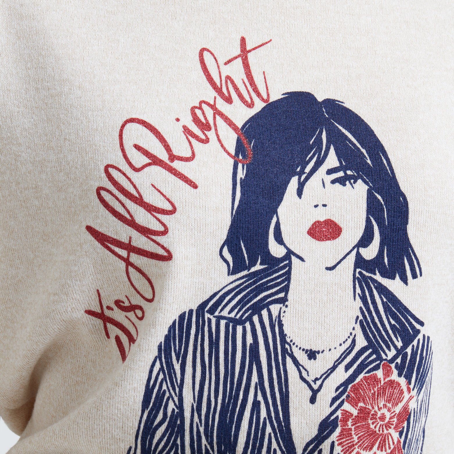 T-Shirt doudou col bateau femme