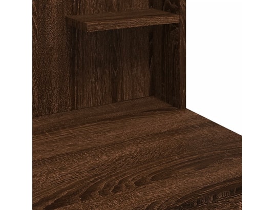 VIDAXL - Coiffeuse avec lumières led chêne marron 96x40x142 cm