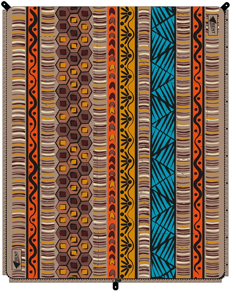 Bent Deckenschlafsack Bentcho wendbar inklusive Tasche Africa