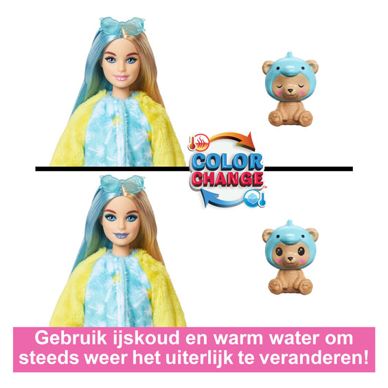 Barbie Cutie Reveal Modepop Dolfijn