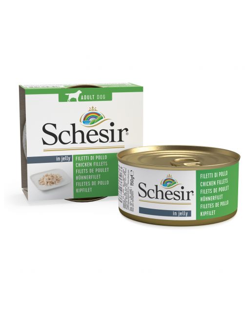 Schesir Hond Blik Gelei 150 g - Hondenvoer