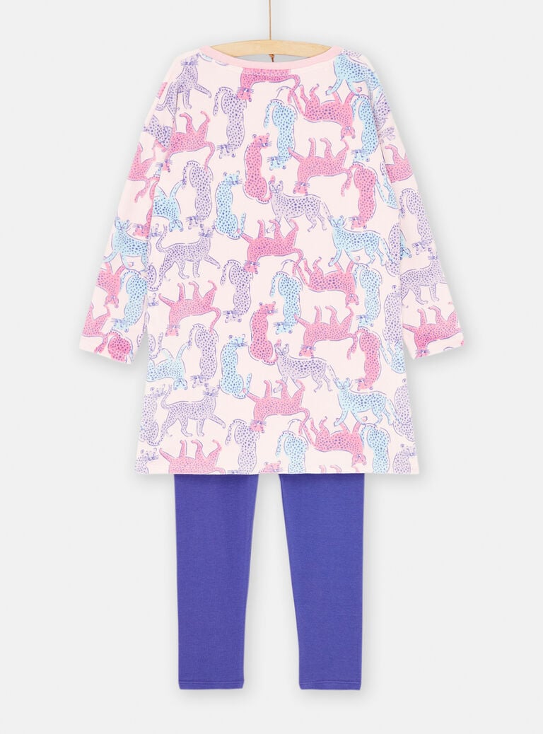 Ensemble pyjama rose et bleu