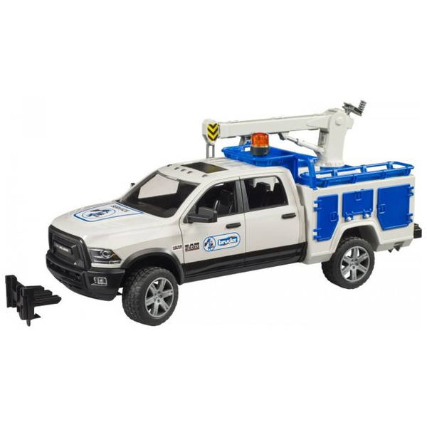 bruderbruder   RAM 2500 Service Truck mit Kran und Rundumleuchte