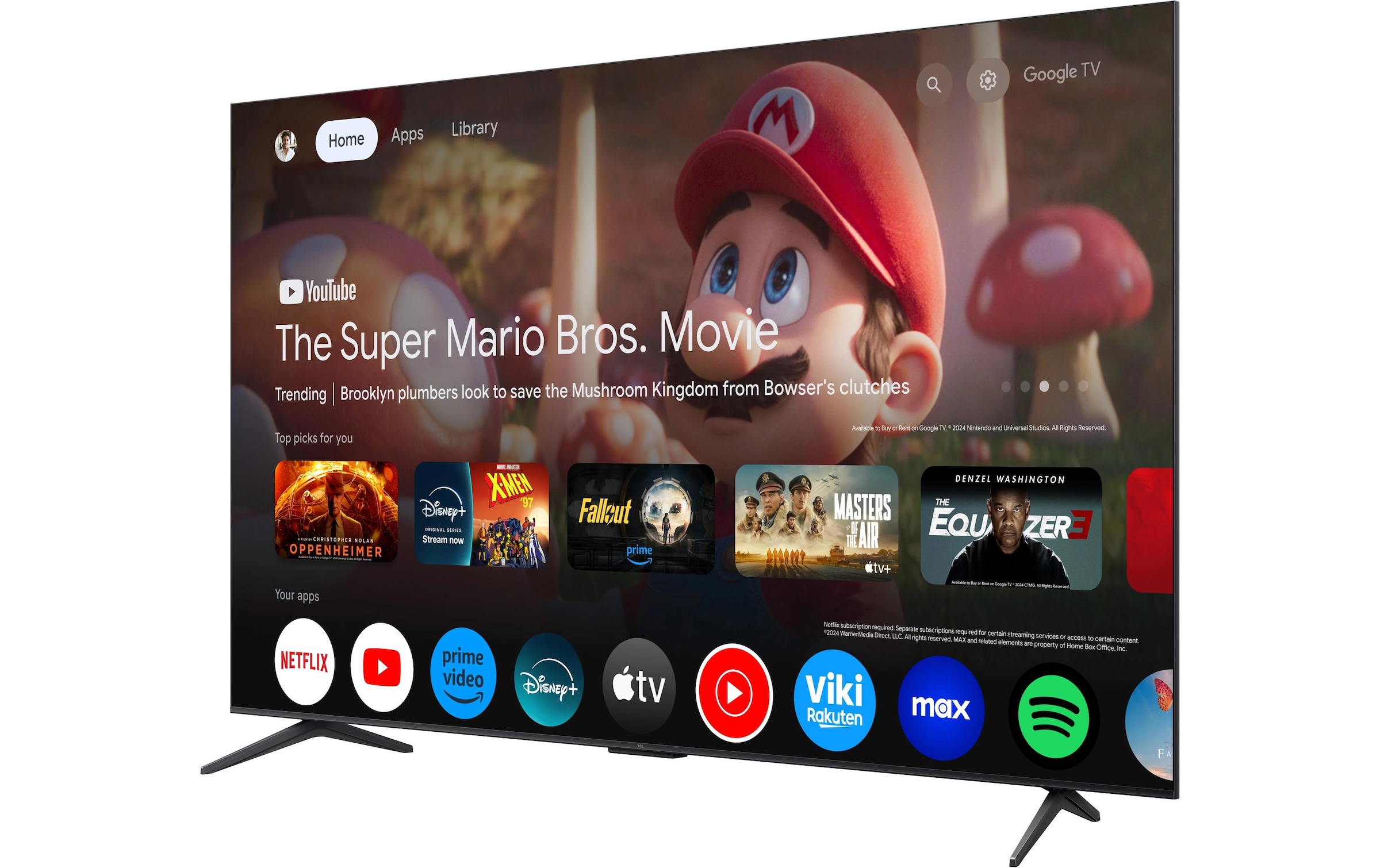 TCL QLED-Fernseher »85C6K« 216 cm/85 ″ Smart-TV