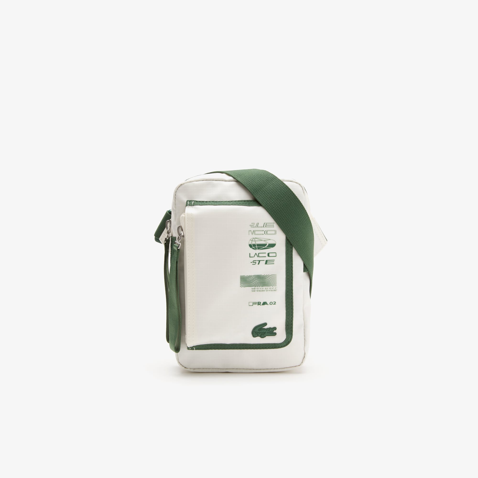 Sacoche homme Lacoste x Theo Curin avec bandoulière ajustable Sacoches & Pochettes - Blanc - Lacoste - Homme