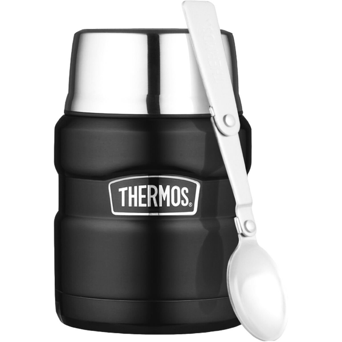 King mattermos 0,5 liter, svart