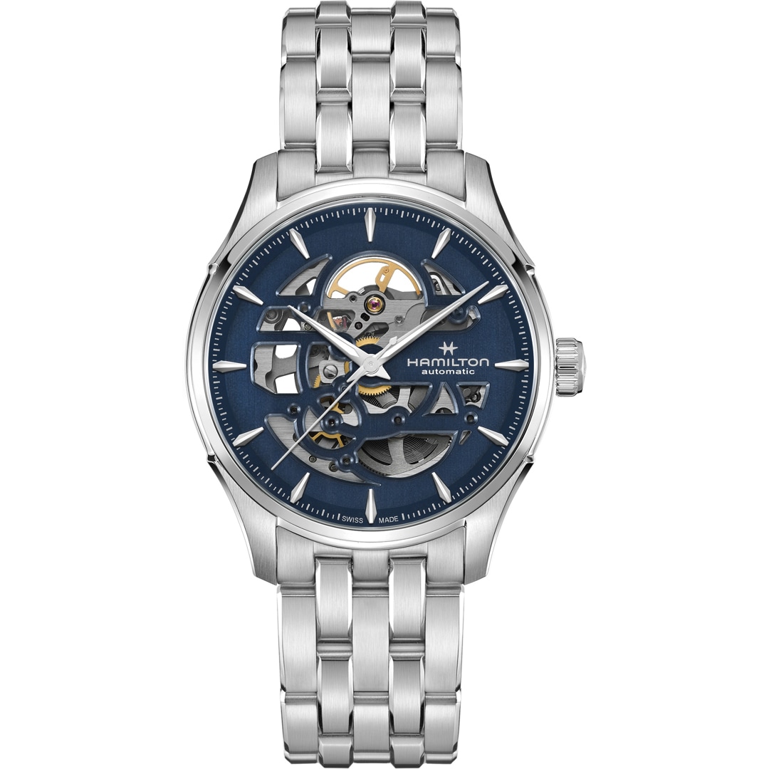 Hamilton Jazzmaster Skeleton Auto Blau