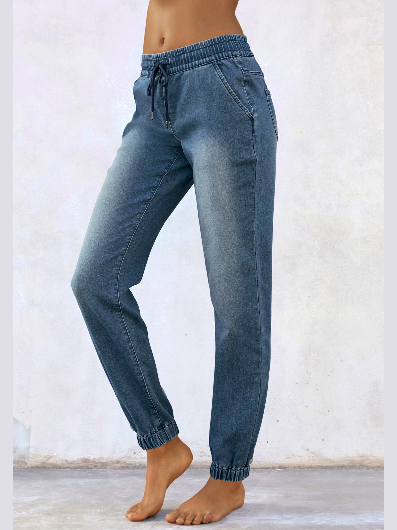 Pantalon de jogging aspect jean