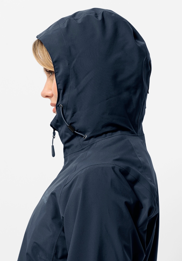 Jack Wolfskin 3-in-1-Funktionsjacke »GLAABACH 3IN1 JKT W« 2 teilig,  mit Kapuze