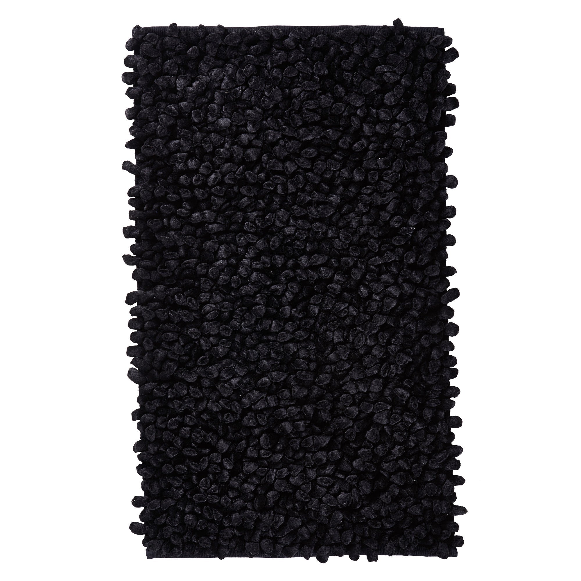 Rocca Badmat Black | 70 x 120 cm | Zwart | Katoen | Polyester