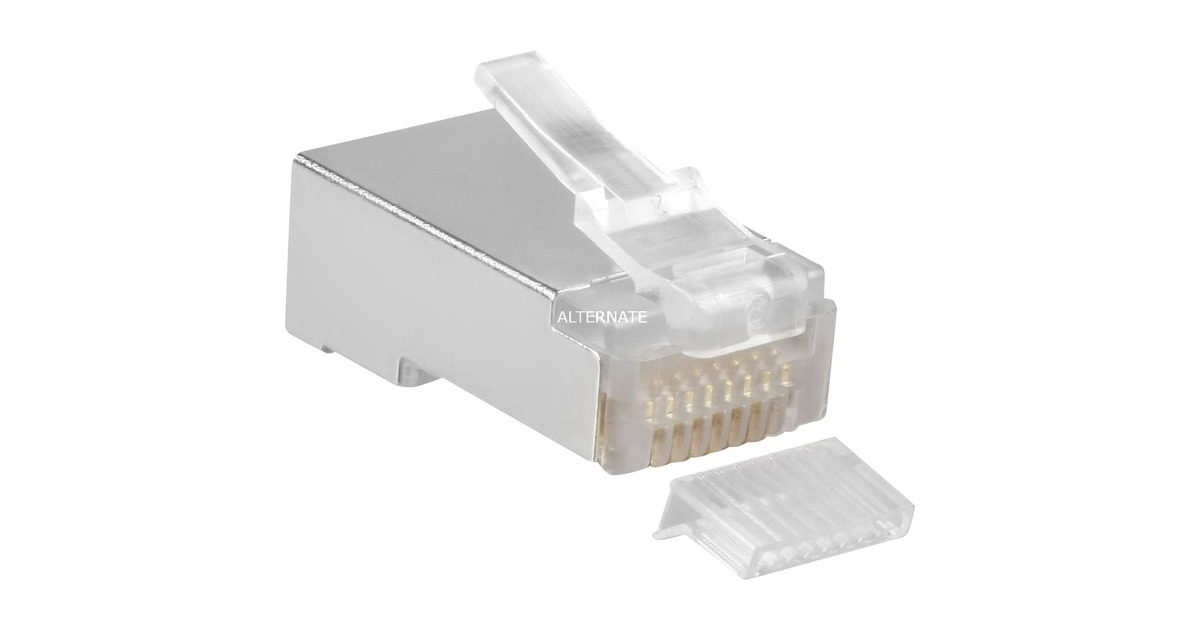 goobayRJ-45 Stekker shielded Cat 5e netwerkadapter  (Bulk)