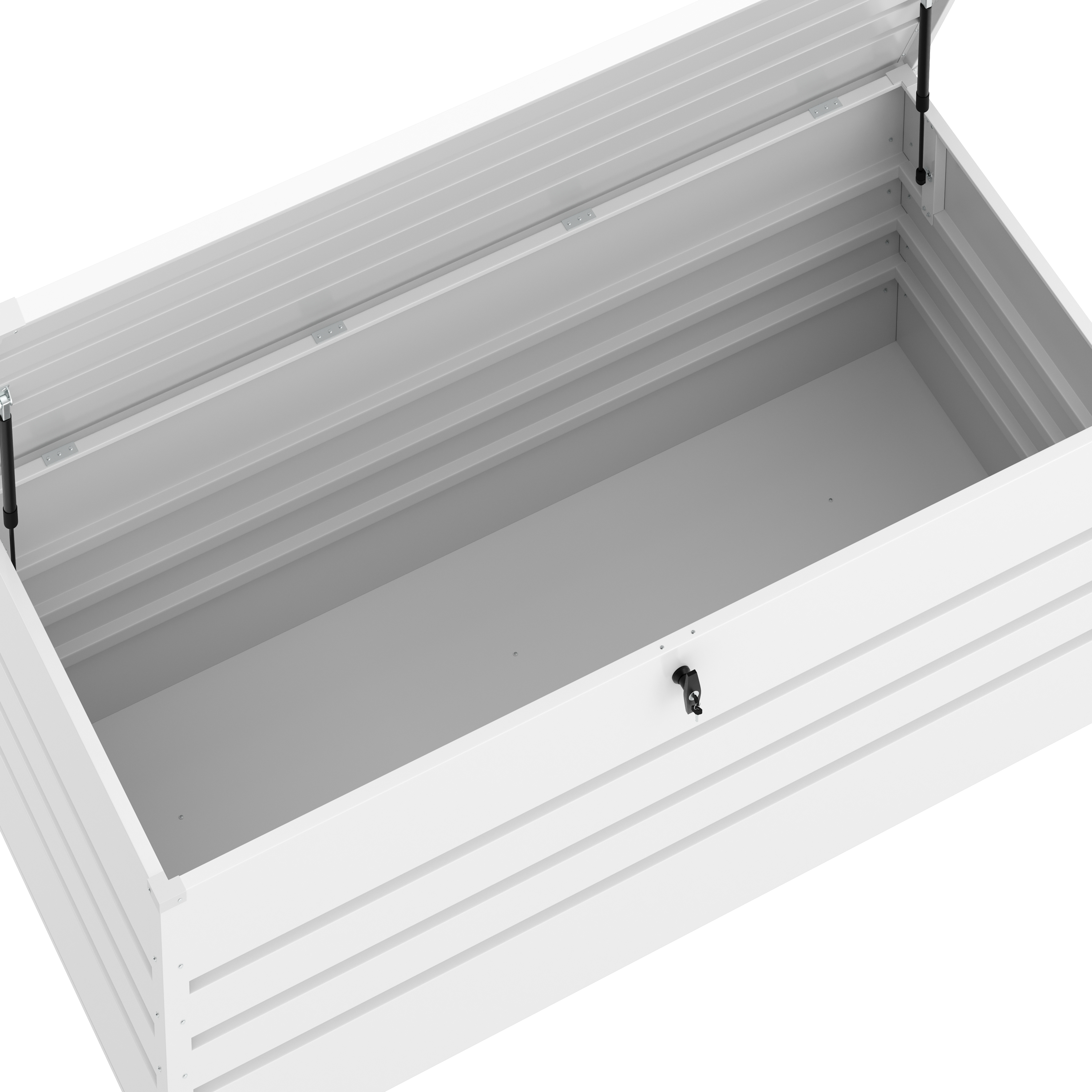 Gartenbox wasserdicht MONACO 165 x 70 x 64 cm 600L weiss
