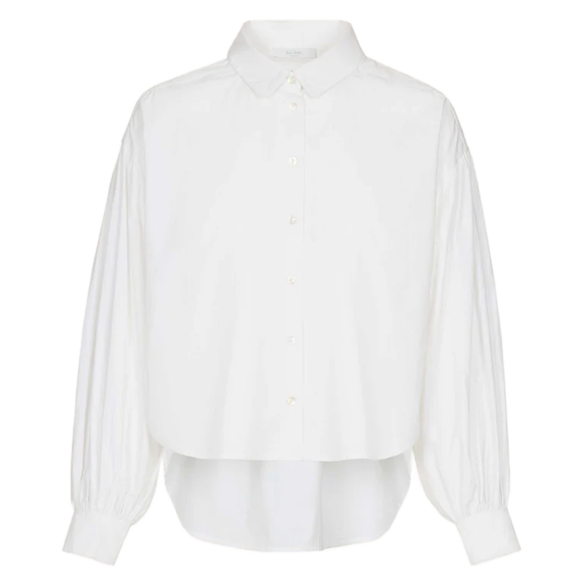 SARAH - Chemise ample courte en coton| Blanc