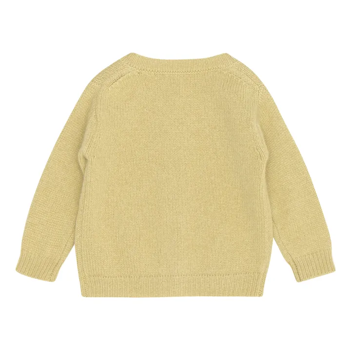 Caramel Cardigan Cachemire Gadwell | Vert anis