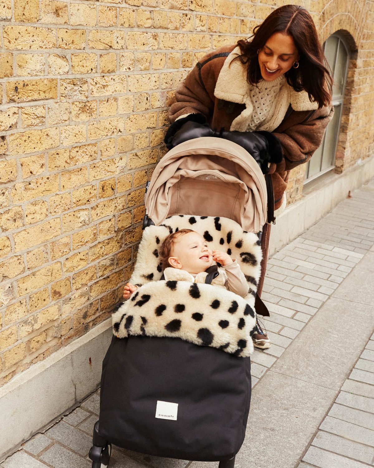 Håndmuffe Vogn – Lammeskin Merino | Buggy Mittens