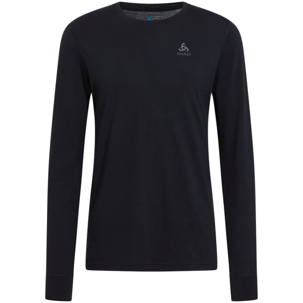T-shirt thermique ODLO MERINO 200 BL TOP CREW NECK L/S BLACK