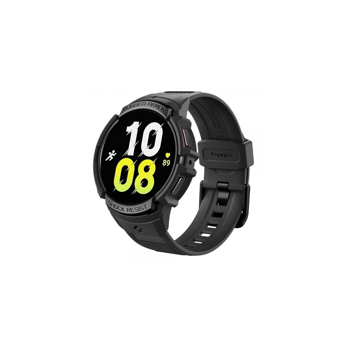 Spigen Samsung Galaxy Watch 6 40mm Deksel Armbånd Rugged Armor Pro Svart