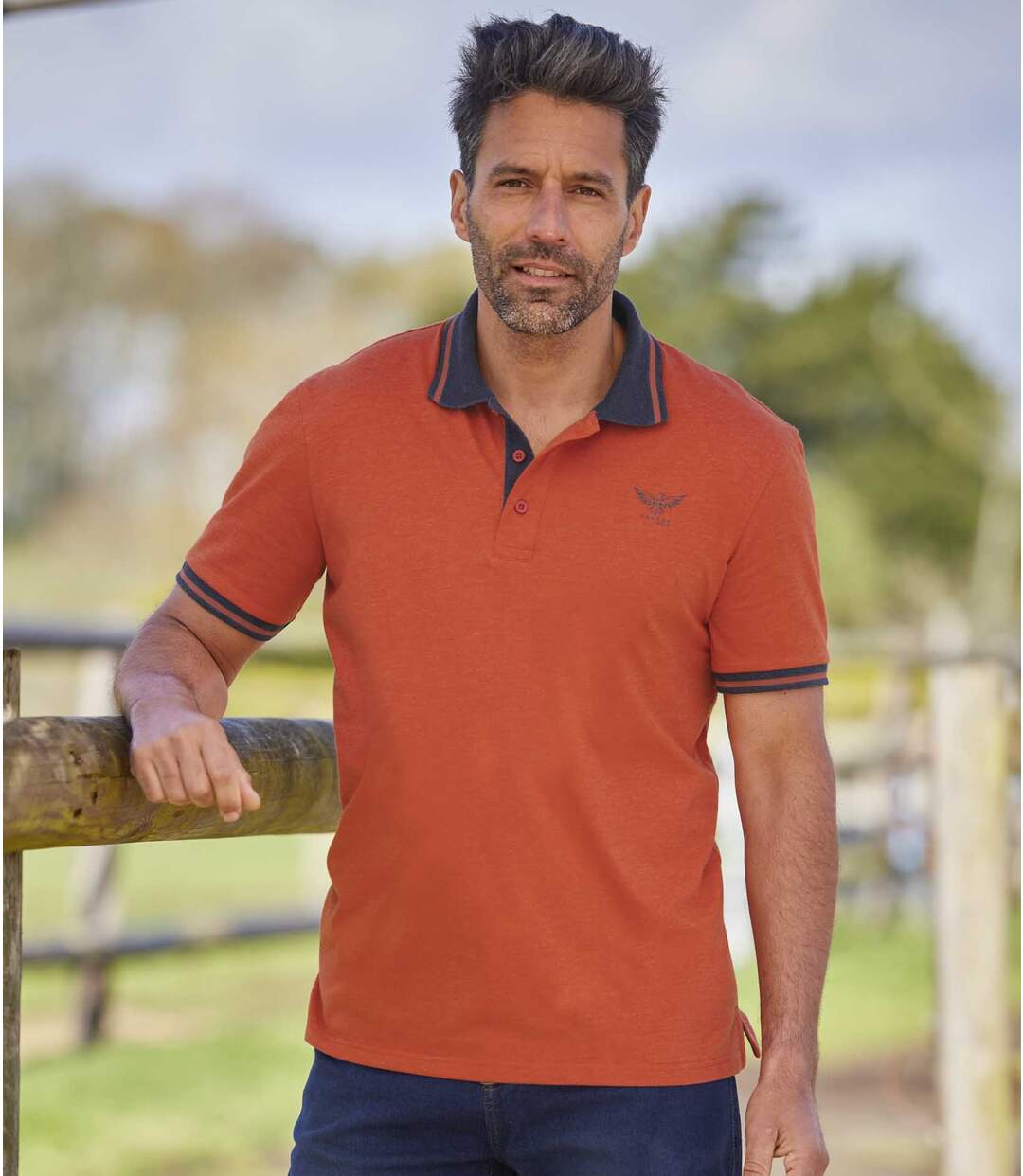 Lot de 2 Polos Jersey Eagles Canyon