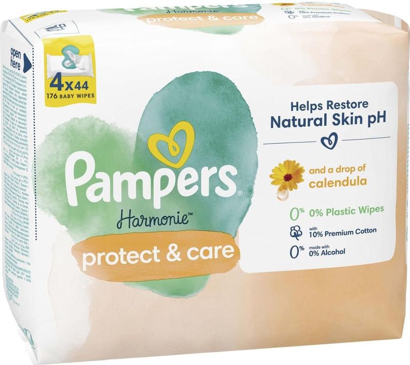 Pampers - Harmonie Protect & Care - Billendoekjes - 176 Stuks