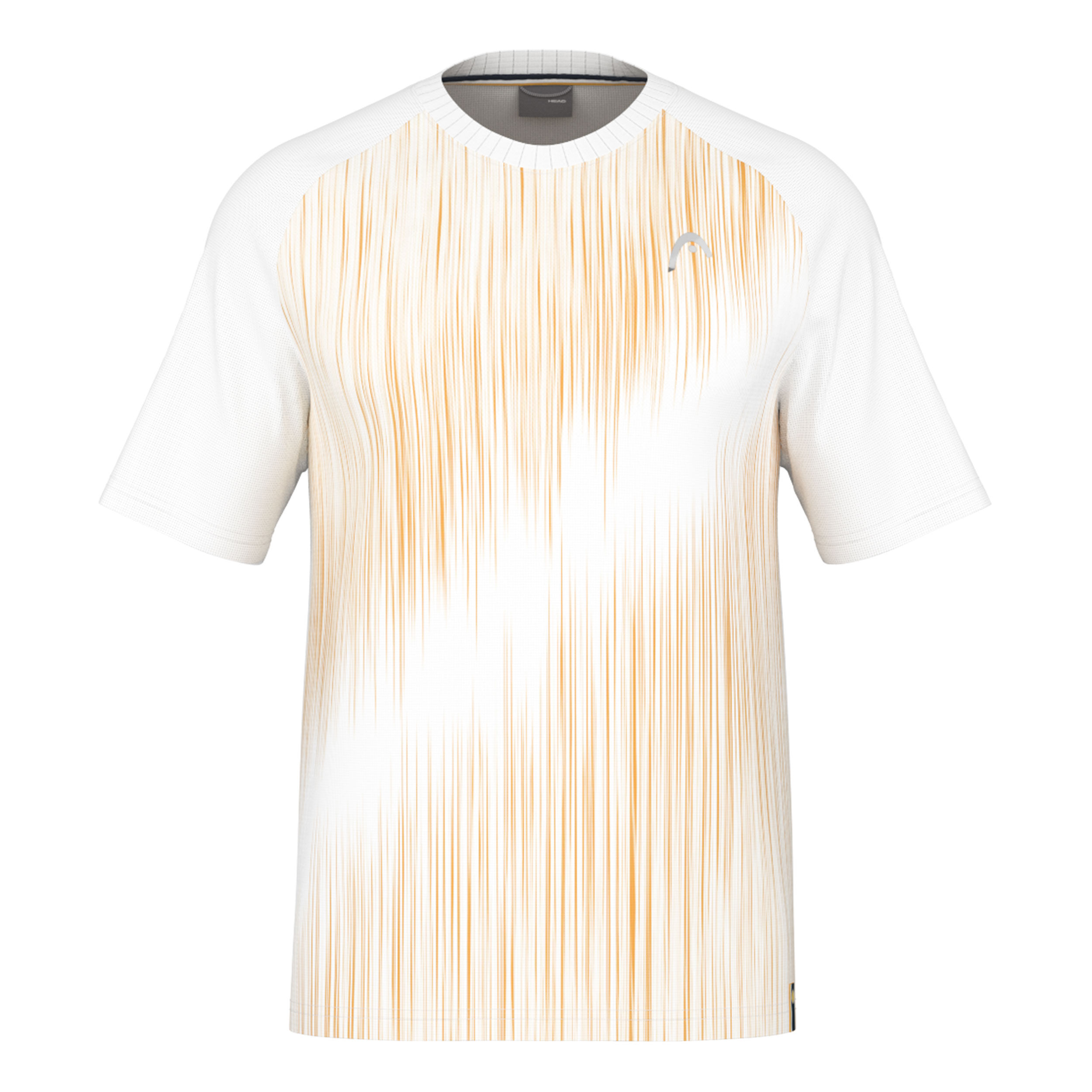 HEAD Performance T-shirt Hommes - Blanc , Jaune Doré