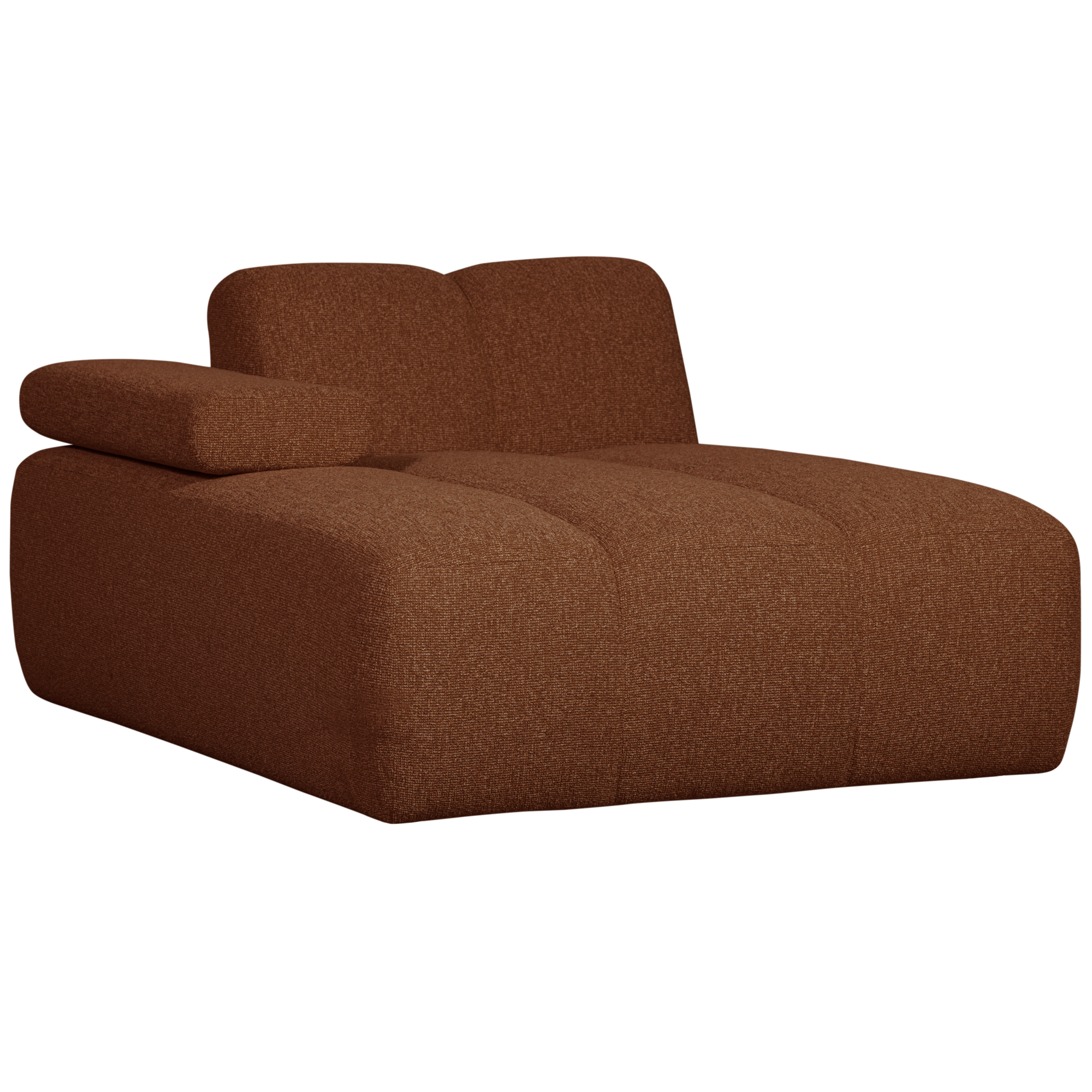Chaise Longue Mojo Element Mojo Chaise Longue Element Links - Bouclé - Roestbruin Melange