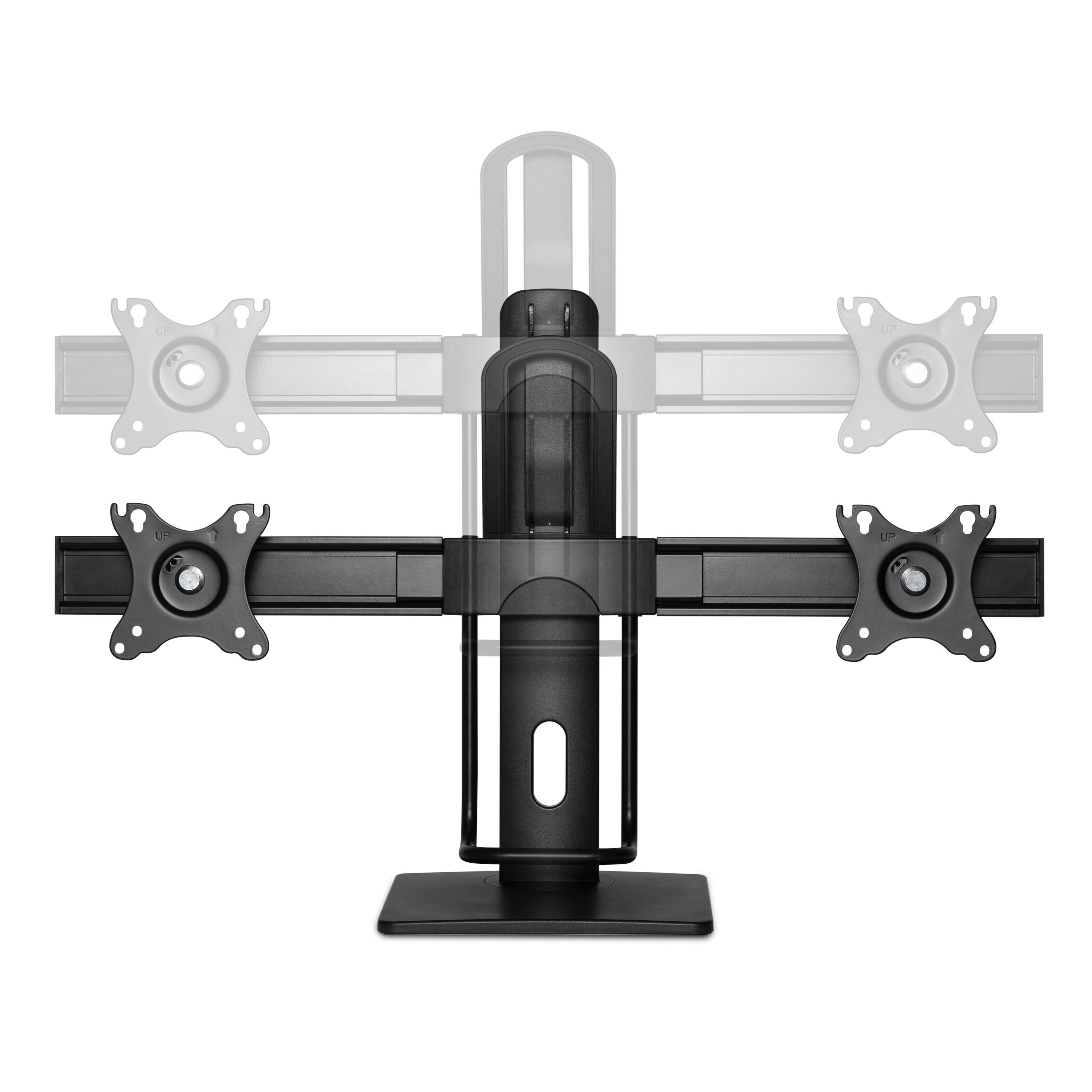 Plexgear Justerbart skjermstativ for 2 skjermer 17–27