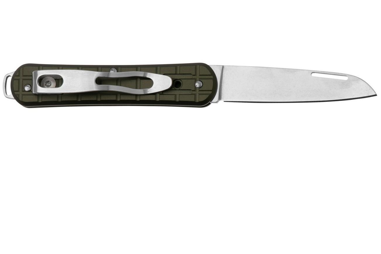 Fox Vulpis FX-VPGP130-MG Polished N690Co, Grenade Pattern Military Green Aluminium, zakmes