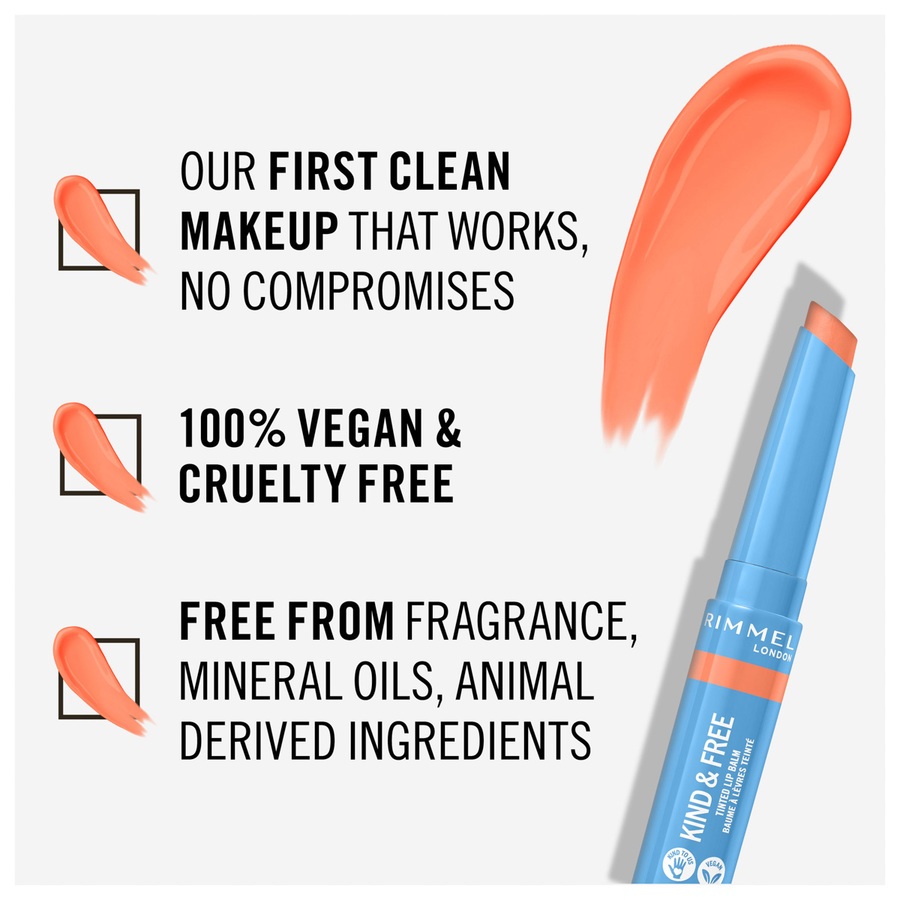 Rimmel London Kind & Free Tinted Lip Balm 003 Tropical Spark 4g