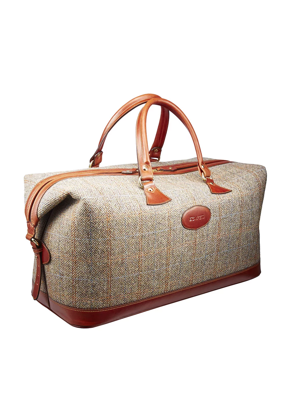SAC LUDLOW CUIR HARRIS TWEED