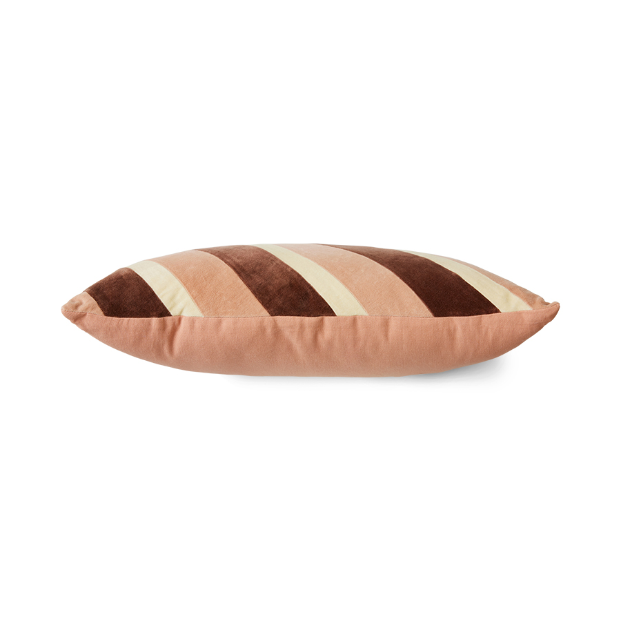 Sierkussen Striped velvet Rose 60x35 cm