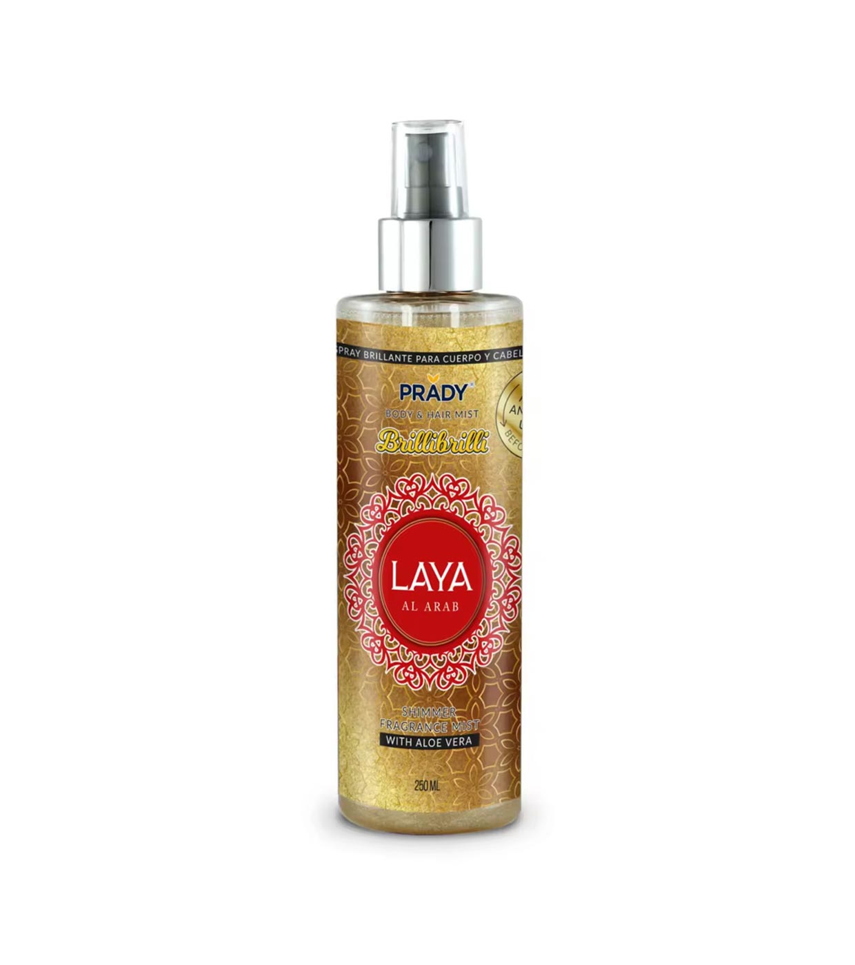 Prady - Bruma Brilhante para Corpo e Cabelo com Aloe Vera - Laya Al Arab