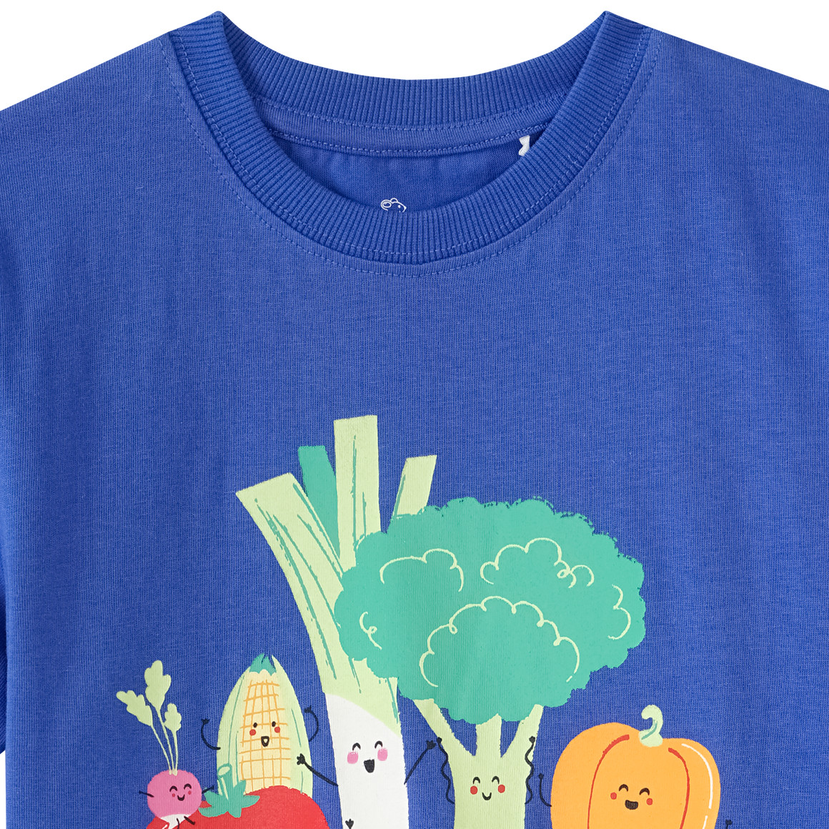 Topolino Jungen T-Shirt mit Gemüse-Print blau