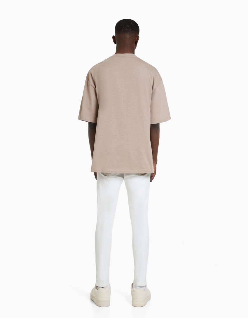 calças jeans super skinny