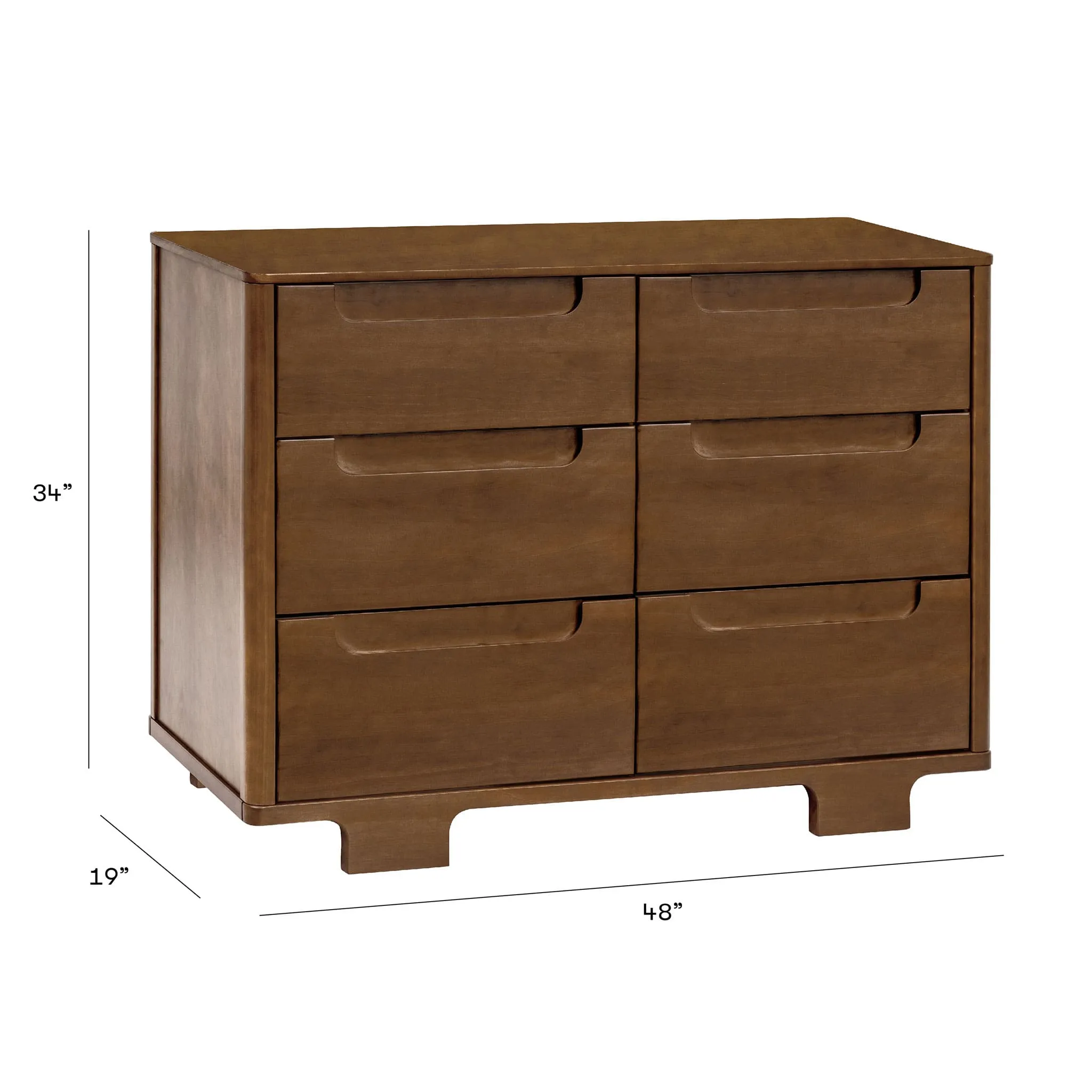 Babyletto Bureau 6 Tiroirs Yuzu - Noyer