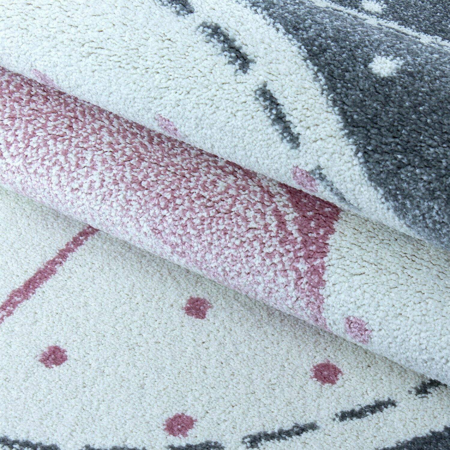 Wunderschöne Kinderteppiche kurzflor 11 mm Teppich mit Flamingo Motiv
