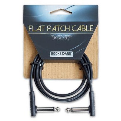 RockBoard Flat Patch Cable mono jack haaks 80 cm