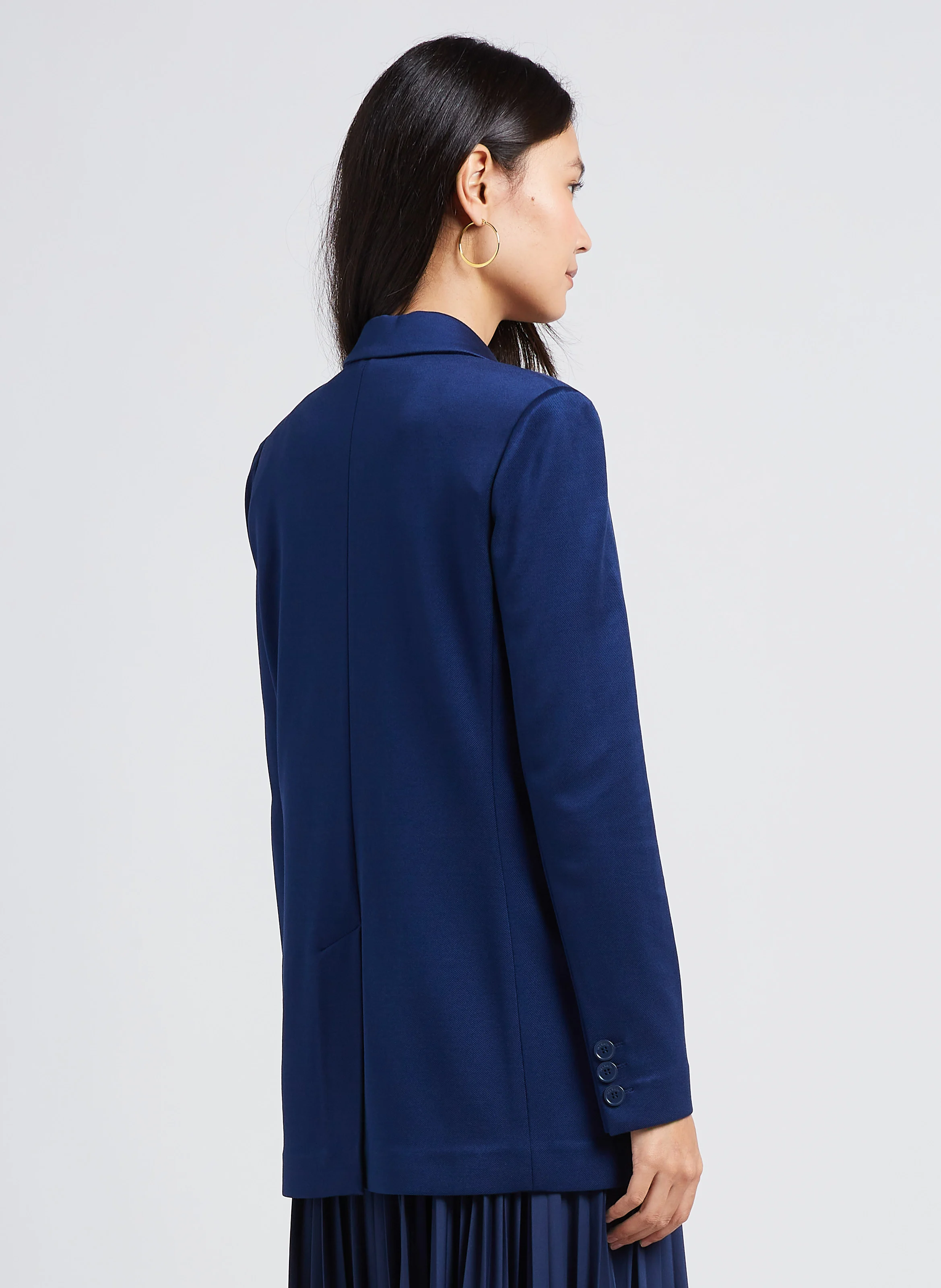 CREDERE - Blazer en sergé de jersey| Bleu