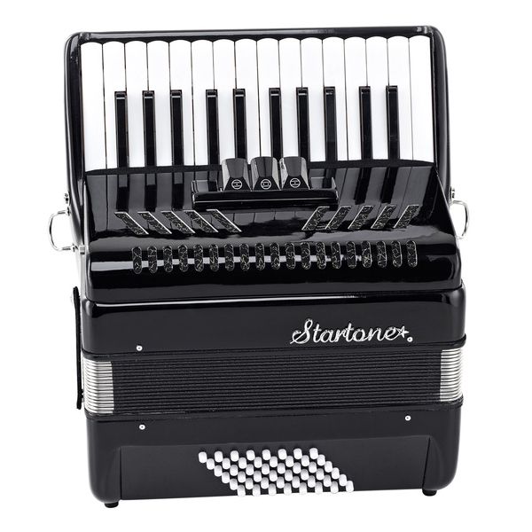 Startone Piano Accordion 48 Black MKII