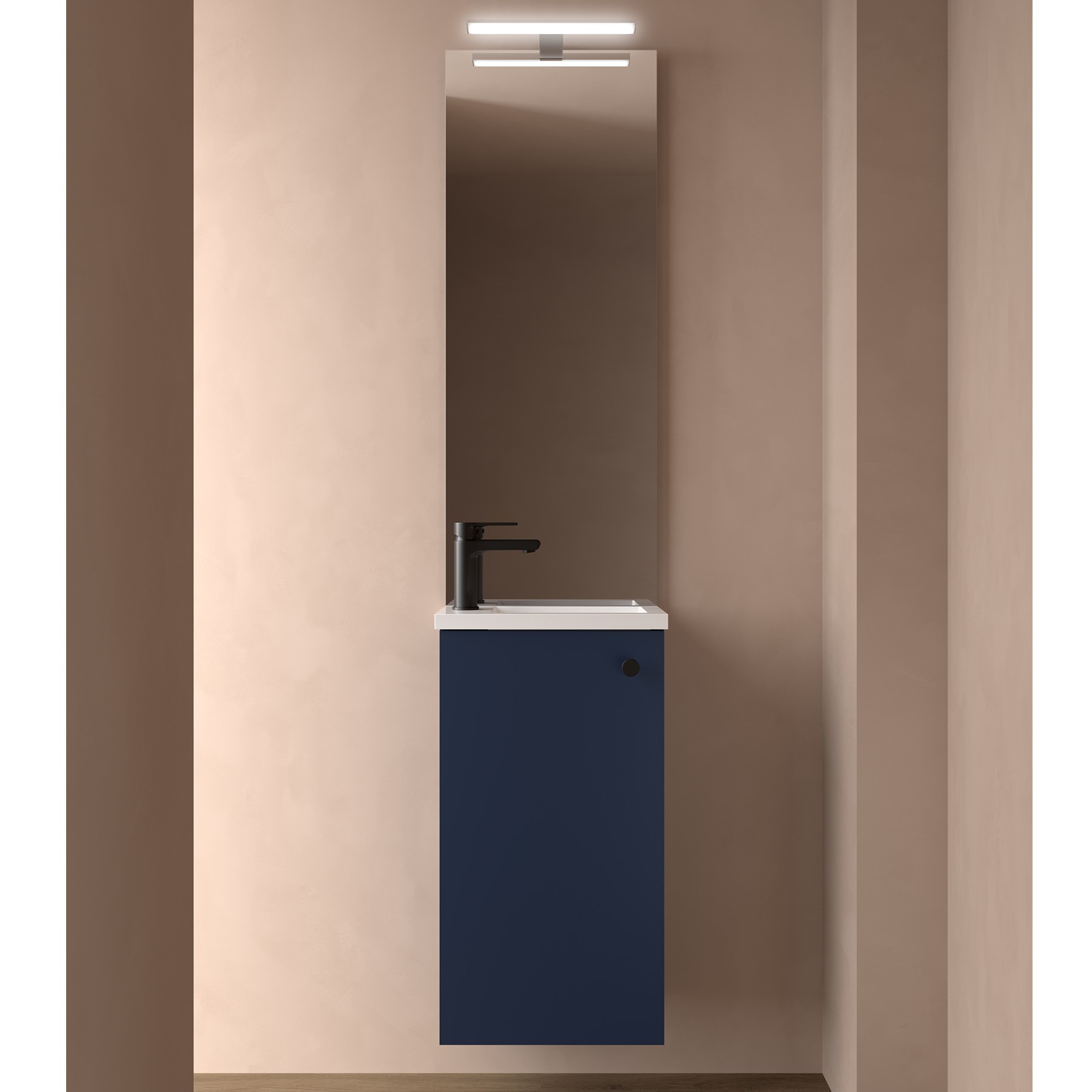 Muebles Elif badmeubel 40cm met spiegel donkerblauw