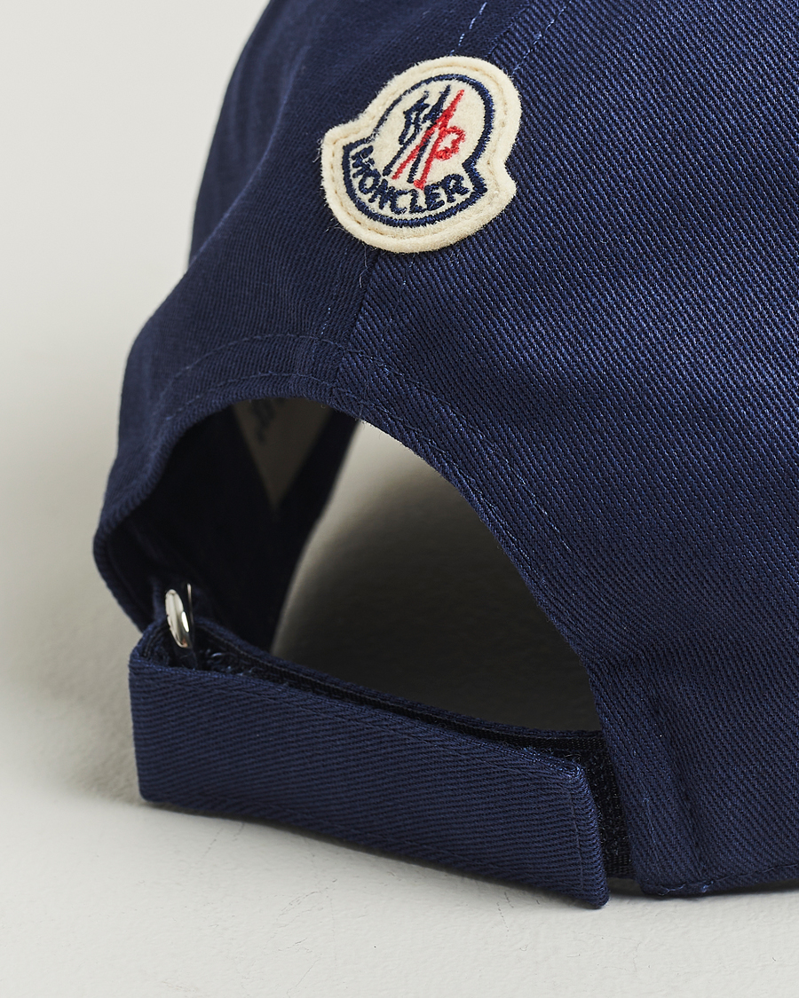 Moncler Archive Logo Baseball Cap Navy