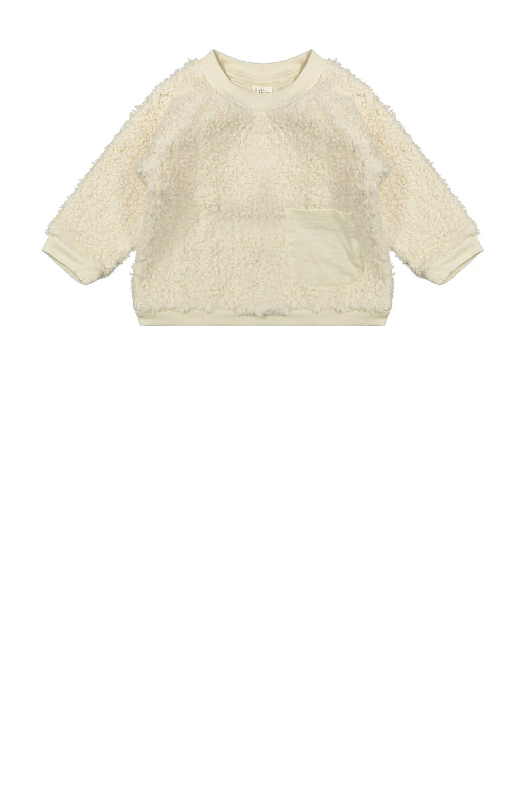Riffle Amsterdam teddy sweater ecru