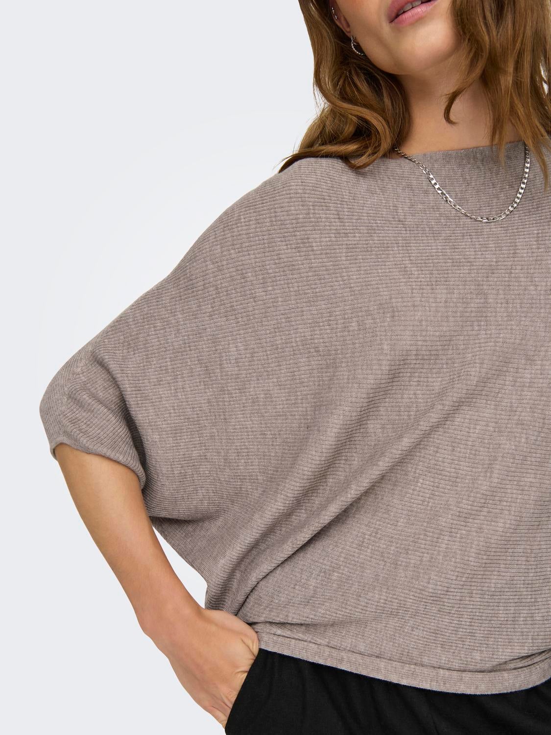 JDYNEW Strickpullover Simply Taupe