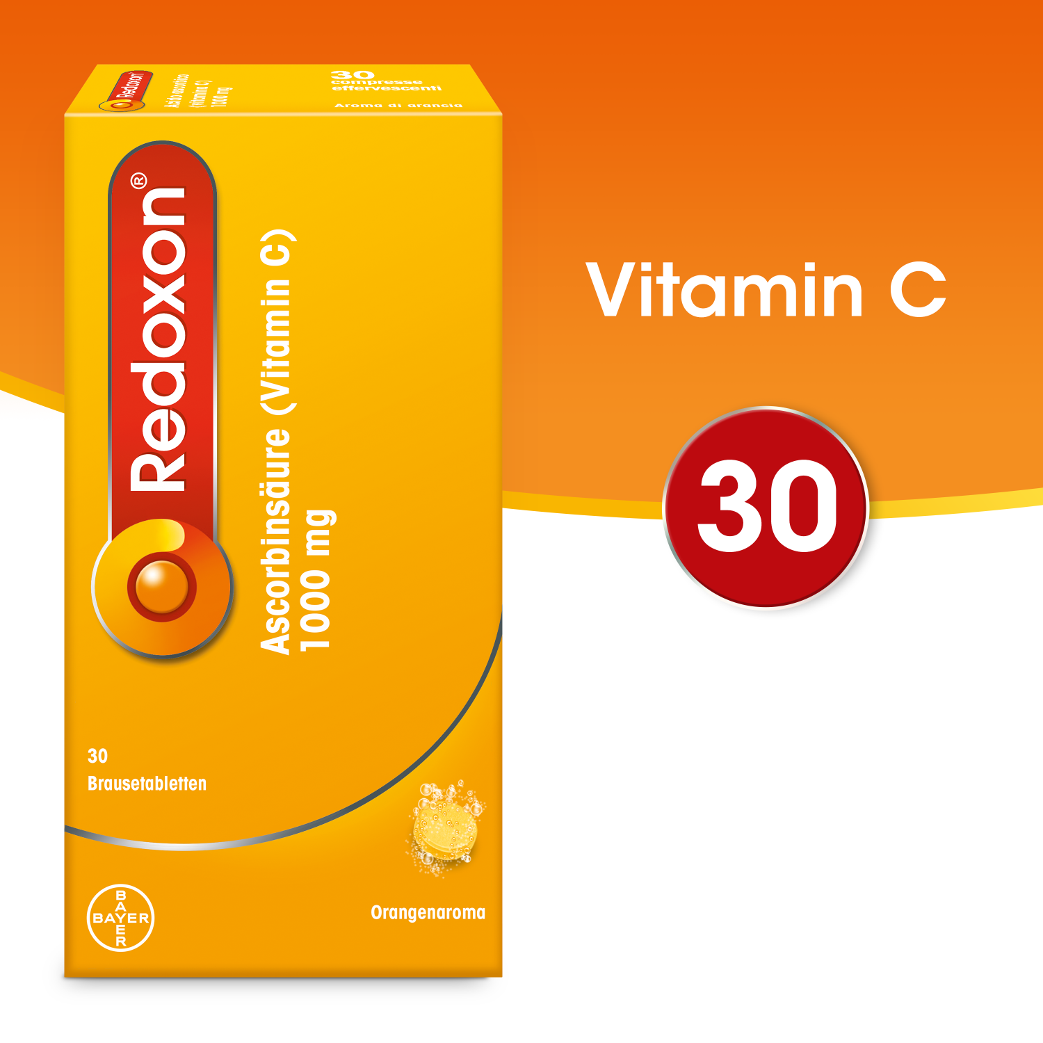 REDOXON Brausetabl 1 g orange Ds 30 Stk