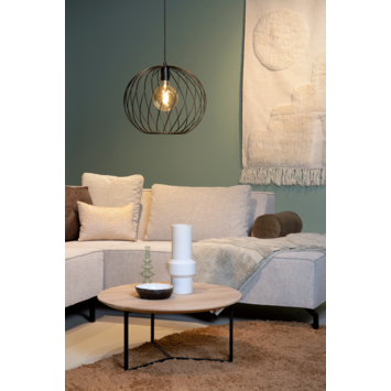 Lucide hanglamp Danza zwart Ø40 cm